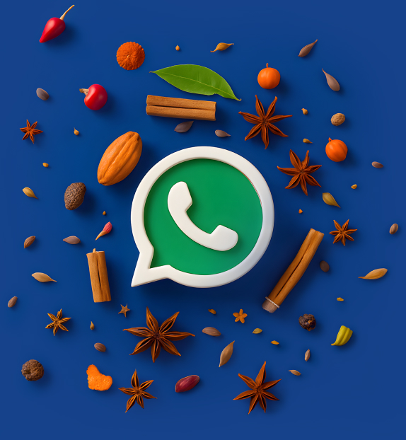 No Mercado Minicipal de CAmpinas e também no WhatsApp